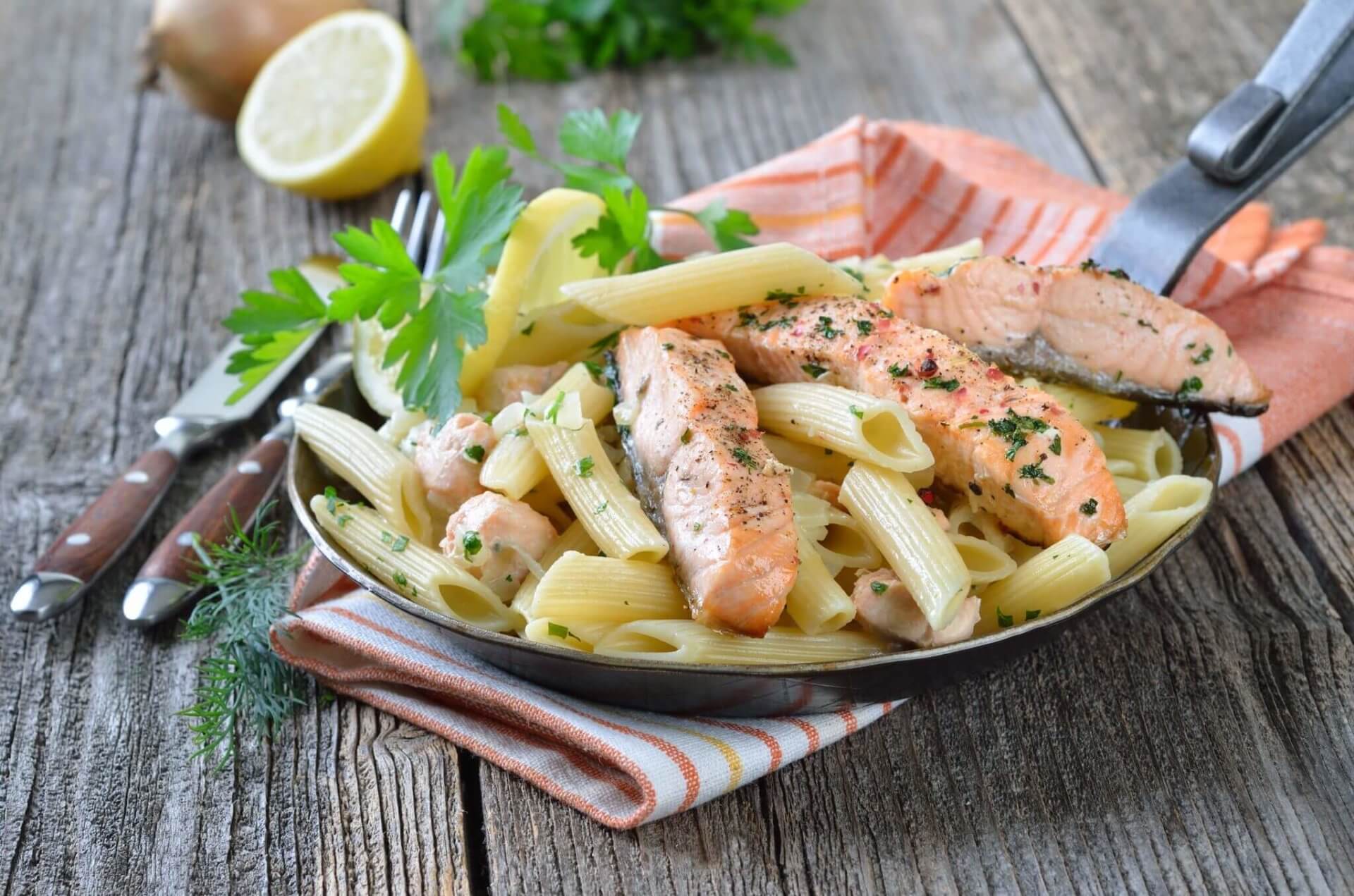 Sassy Salmon Pasta | Kidco Kitchen